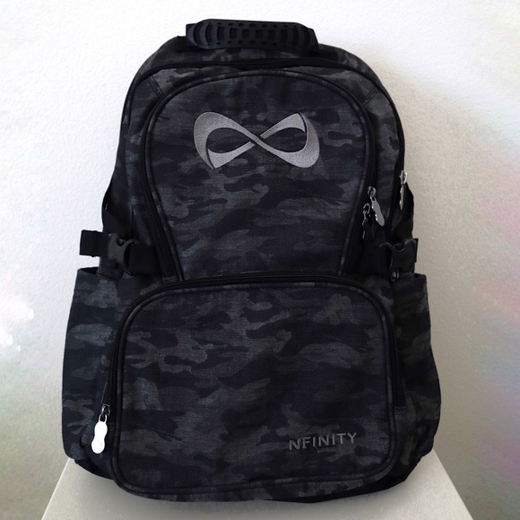 NFINITY Handbags - Nfinity Gray Camo Classic Backpack